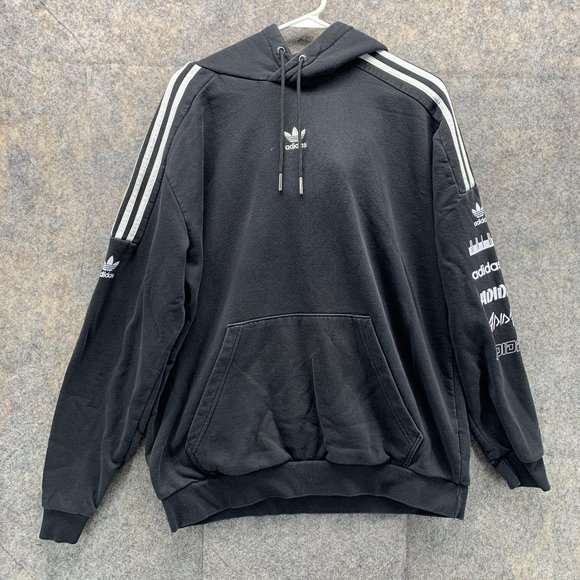 adidas Other - Adidas Sweater Men's Large Adult Black Logo Outdoor Hoodie Sweatshirt Outdoors
